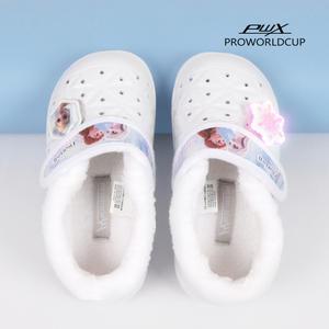 [PWX]1+1 프로월드컵키즈 겨울왕국2 스노우폼 라이팅 논슬립 털실내화(WT)