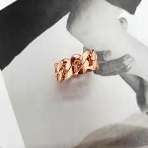 14k 18k 볼드한 사슬 체인반지 여자 금반지 커플 M사이즈 링