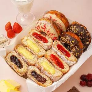 [푸드맛남] 우리밀 당일생산 명장 수제도넛 5종 12개입