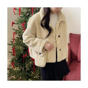 [제이0](가방세트) 보들 밍크 무스탕 점퍼 가방 세트