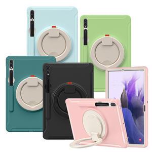 갤럭시탭 S9 S8 S7FE S7 플러스 케이스 회전 범퍼 마카롱 아머 세로거치 보호