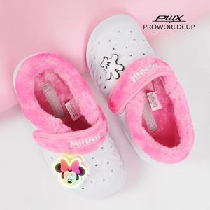 [PWX]프로월드컵키즈 미니마우스 미니폼 라이팅 논슬립 털실내화(PK)