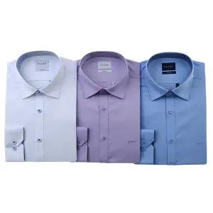 [대구백화점] [예작]배색카라 스트레치 솔리드 슬림핏긴소매(YJESBS164)