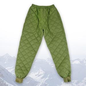 국산 깔깔이 누빔 솜 패딩 (카키) 작업복 홈웨어 할머니 치마 속바지