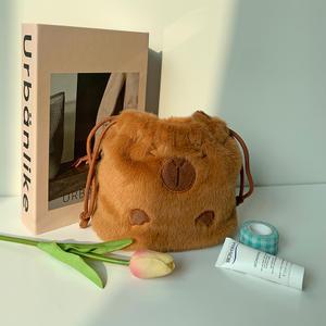 카피바라파우치 스트링 복조리 손가방 화장품 이너백