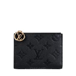 (당일출고)(쇼핑백포함) 지갑 지피 코인 월릿 리사 모노그램 앙프렝뜨 블랙