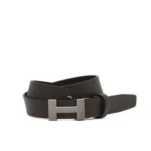 헤지스 남성 25SS [인기상품 컬러추가] 브라운 H 버클 자동벨트 HZBE5E901W2