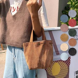 어나더뷰 코듀로이 미니 에코백 골덴 가방 미니백 no.970