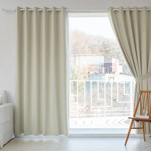 까르데코 밀크라떼 형상기억 양면 안방 거실 대형 암막커튼 1장