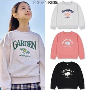 [탑텐키즈](신세계 사우스시티)25년 S/S(여아) 베이직 더블니트 그래픽 스웨트셔츠MKF1TR2201