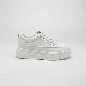 퀼팅 큐빅 밴딩끈 스니커즈(JA5Z104)