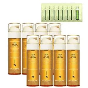 [홈쇼핑 세트] 맥스클리닉  폼 클렌징 골드 캐비어 대용량 110g 8개+샘플 8개