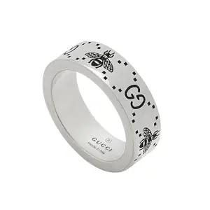 (백화점AS가능)(선물포장)풀구성품 구찌 더블 G 비 인그레이브드 링 실버 반지 728389