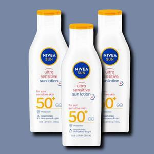 [기타] 니베아 선크림 울트라 센서티브 선로션 200ml 3개 바디겸용 저자극