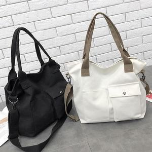 [블루마켓]심플 패션 대형 크로스백 가방 캔버스 캐주얼가방 남성에코백 남자크로스백 에코크로스백 여성가