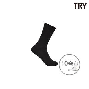 트라이 기획링크스 남성용 장목 양말 검정색 10족
