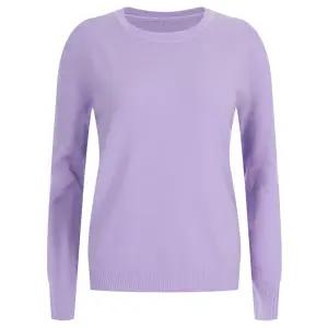 봄신상 여성 라운드넥 부드러운 긴팔 무지 니트 티셔츠 WNW-WKN-20331-라벤더