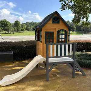 야외 조립식 오두막 미끄럼틀 전원주택 키즈 방갈로