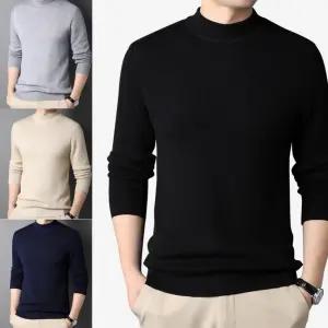 남자 베이직 심플 반목 긴팔 스웨터 니트 OC-KNA-SWEE904D