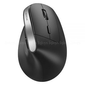 로이체 인체공학 저소음 버티컬 충전식 무선 마우스 RX 800V 그레이