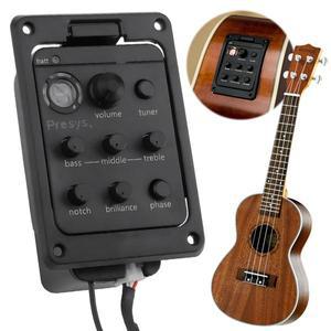 201 기타 픽업 온보드 프리앰프 4 밴드 어쿠스틱 EQ 튜너 Fishman Presys+용 마이크 블렌드
