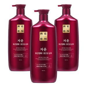 리엔 자윤 데일리 두피케어 모근강화 중건성 샴푸 950ml 3개