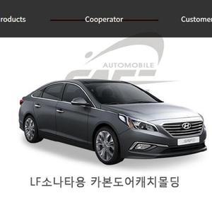 [ME9L555R_52C0]자동차외관몰딩 도어캐치몰딩 카본 9pcs