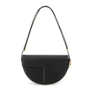 레더 하프문 쉐이프 숄더 백 BA022 5000999B