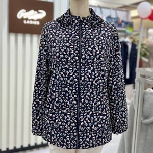 크로커다일레이디 HC28 후드탈착집업점퍼 솔리드배색팁, 등부분벤틸, 허리스트로우기