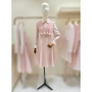 갤러리아 [케네스레이디](E509) 플리츠 배색 카라 원피스 (EWOPPC0100)