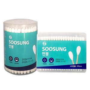 수성면봉-5통/100p 200p 순면 귀이개 위생면봉 유아면봉 디딥스 순면봉