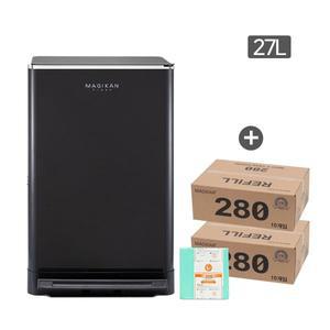[매직캔] 휴지통 쓰레기통 크롬히포 271L 재규어 (추가 280R10B+280R10B)