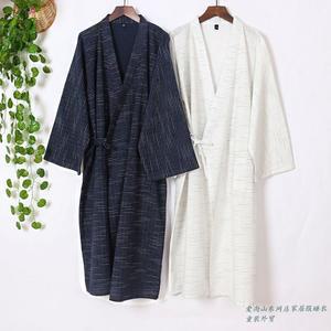 유카타잠옷 수면 홈웨어 순면 거즈 파자마 가운 일본 잠옷 로브 남성용