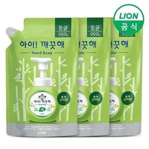 [라이온]아이깨끗해 핸드워시 숲속산책 리필 450ml 3개