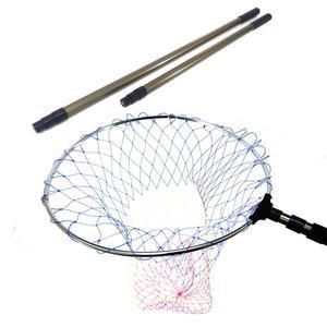 원큐 3단 접이식 바다뜰채 원형 뜰채망 바다 낚시 망