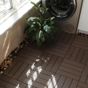 홈가드닝 우세련드프레임 바닥타일 다크브라운