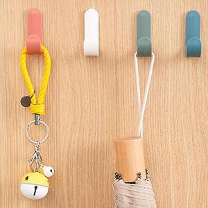 무타공 작은심플 모자 걸이 마스크 주방용품 부착 후크 4P