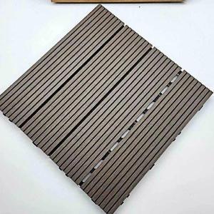 다크브라운 세련우드st 바닥재 조립식 데크타일 베란다