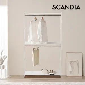 [스칸디아]노든 철제 드레스룸 시스템장 1200 2단 옷장