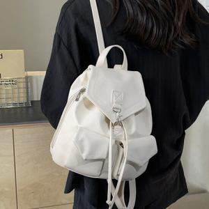 [디어백] 레트로 여성 투포켓 백팩 GB9017