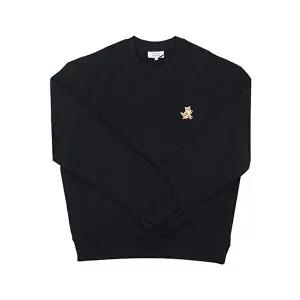 [메종키츠네]메종키츠네 스피디 폭스 패치 콤포트 맨투맨 블랙 MM00313KM0321 P199