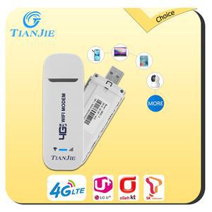TIANJIE U800 4G LTE 휴대용 와이파이 라우터 50MBPS SIM 카드 슬롯 및 USB 모뎀 플러그 앤 플레이 0대 기기 동시 연결 지원 COMPATIBLE SK TE