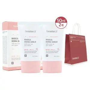 [센텔리안24] 마데카 톤업 선크림 50ml (SPF50+) 2개 + 센텔리안24 쇼핑백