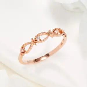 [비앤비골드] 14K/18K 큐빅아이 로렛트 3마리 물고기 반지 NPR41433