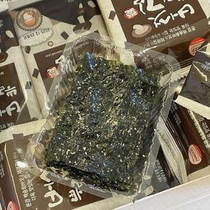 유황 문경 송화 버섯 김 24개입 120g 버섯뿌린김 재래김 소금없는김 조미김 재래김 맛있는김 미니 도시락김