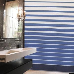 고품질 북유럽풍줄무늬샤워커튼 청결한 무타공샤워거텐 중형 물튐방지커텐 (WFHVDAB)