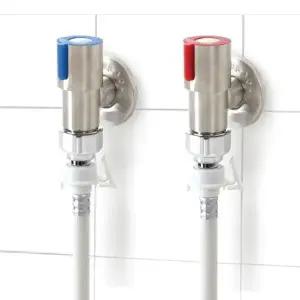 세탁기전용 수도밸브 냉수 온수 슬림 세탁기용 수전 (WFHTWDI)