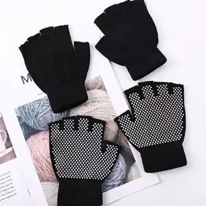 하프 핑거 미끄럼방지 요가 필라테스 장갑 헬스-WDE24FF