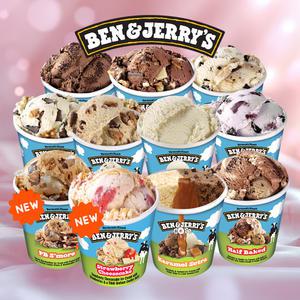 벤앤제리스 파인트 아이스크림 11종 3통 골라담기 초코퍼지브라우니,뉴욕수퍼퍼지청크,체리가르시아 등