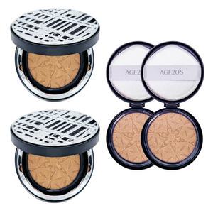 에이지20S 쿠션 에이지투웨니스 3D 터치 하이 커버 쿠션 블랙라벨 에디션 블랙 본품2개 리필2개